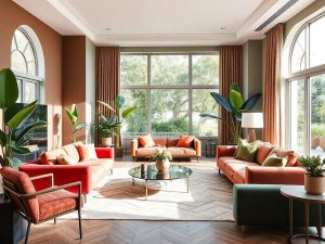 Camera de zi elegantă cu tendințe moderne de design.