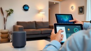 Home Living 9 Sisteme smart home moderne în interiorul unei case.