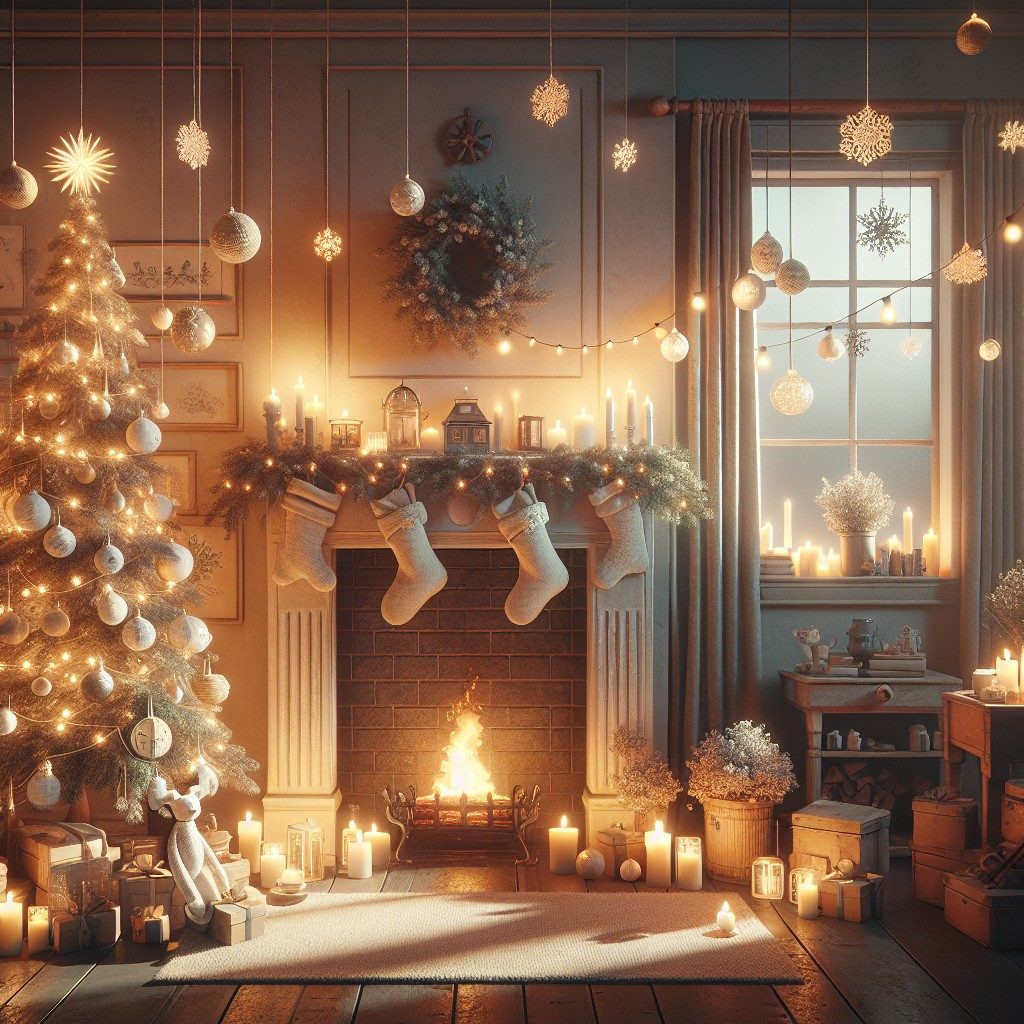 Atmosferă de Crăciun interbelic recreată acasă cu decorațiuni simple